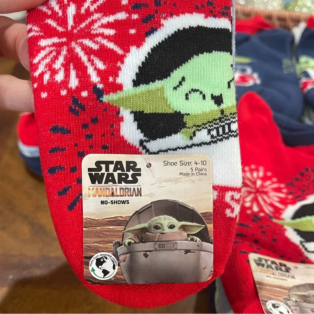20-pairs Bundle of Star Wars Mandalorian Socks No-Shows Ankle Yoda Disney NEW